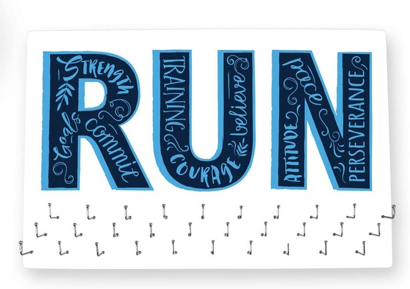 Gone For a Run Hooked on Medal Display for Runners - Medal & Race Bib Holder - Multiple Designs - Image 2