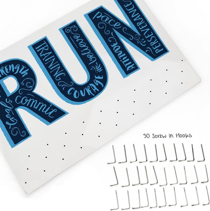 Gone For a Run Hooked on Medal Display for Runners - Medal & Race Bib Holder - Multiple Designs - Image 3