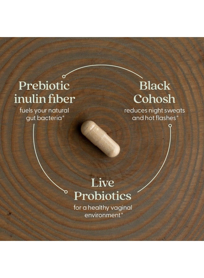 New Chapter All-Flora Probiotic Menopause Balance, Ultra-Concentrated Probiotics for Women with Black Cohosh for Menopause Hot Flashes, 100% Vegan, 30 Vegan Capsules - Image 3