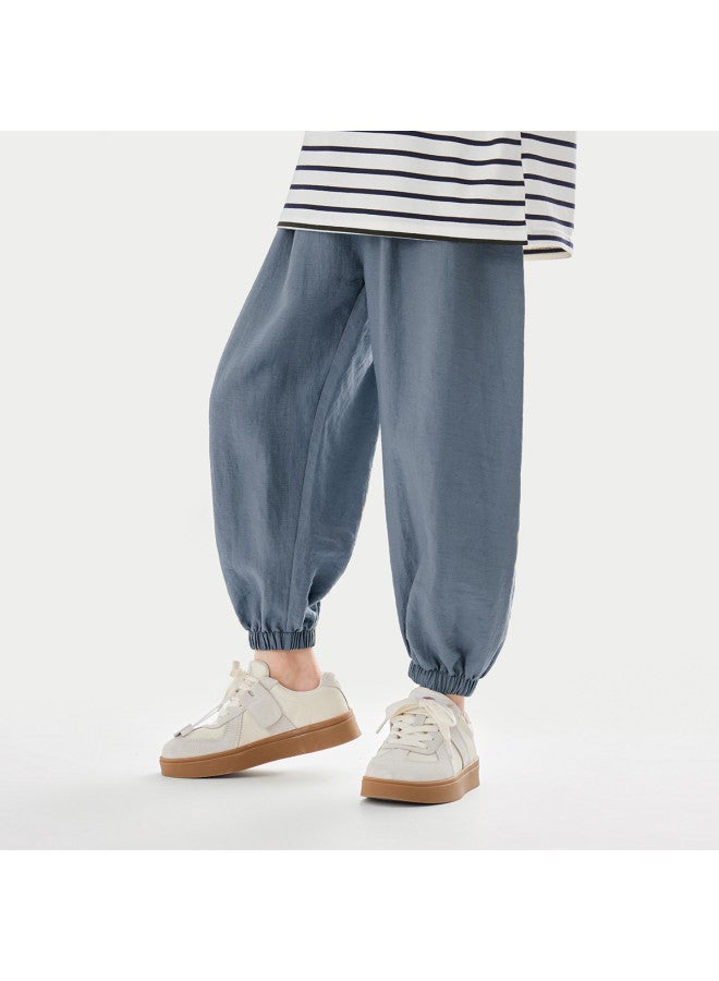 Casual Stroll Pants】boys' Summer Linen Trousers, Simple And Comfortable, Breathable Mosquito-repellent Pants For Toddlers And Older Kids - Image 2