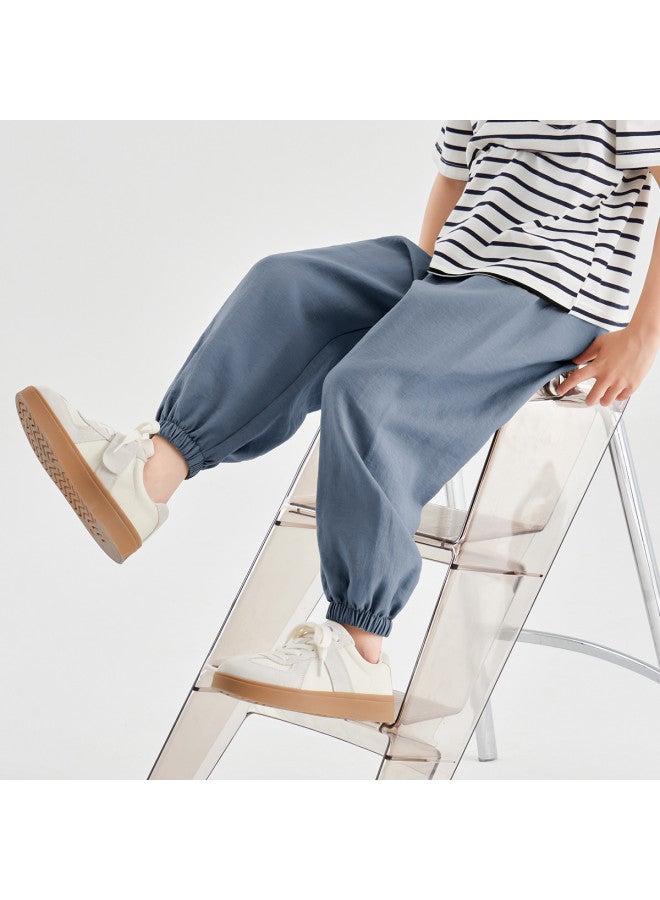 Casual Stroll Pants】boys' Summer Linen Trousers, Simple And Comfortable, Breathable Mosquito-repellent Pants For Toddlers And Older Kids - Image 4