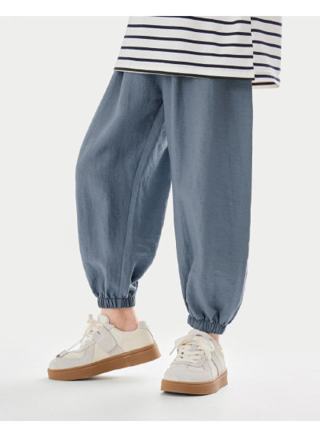 Casual Stroll Pants】boys' Summer Linen Trousers, Simple And Comfortable, Breathable Mosquito-repellent Pants For Toddlers And Older Kids - Image 1
