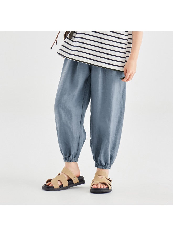 Casual Stroll Pants】boys' Summer Linen Trousers, Simple And Comfortable, Breathable Mosquito-repellent Pants For Toddlers And Older Kids - Image 5