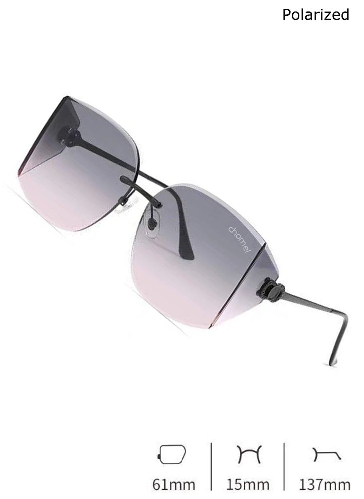 تشوميل نظارات شمسية نسائية أنيقة عالية الدقة بعدسات من النايلون مضادة للأشعة فوق البنفسجية والضوء الأزرق - Image 3