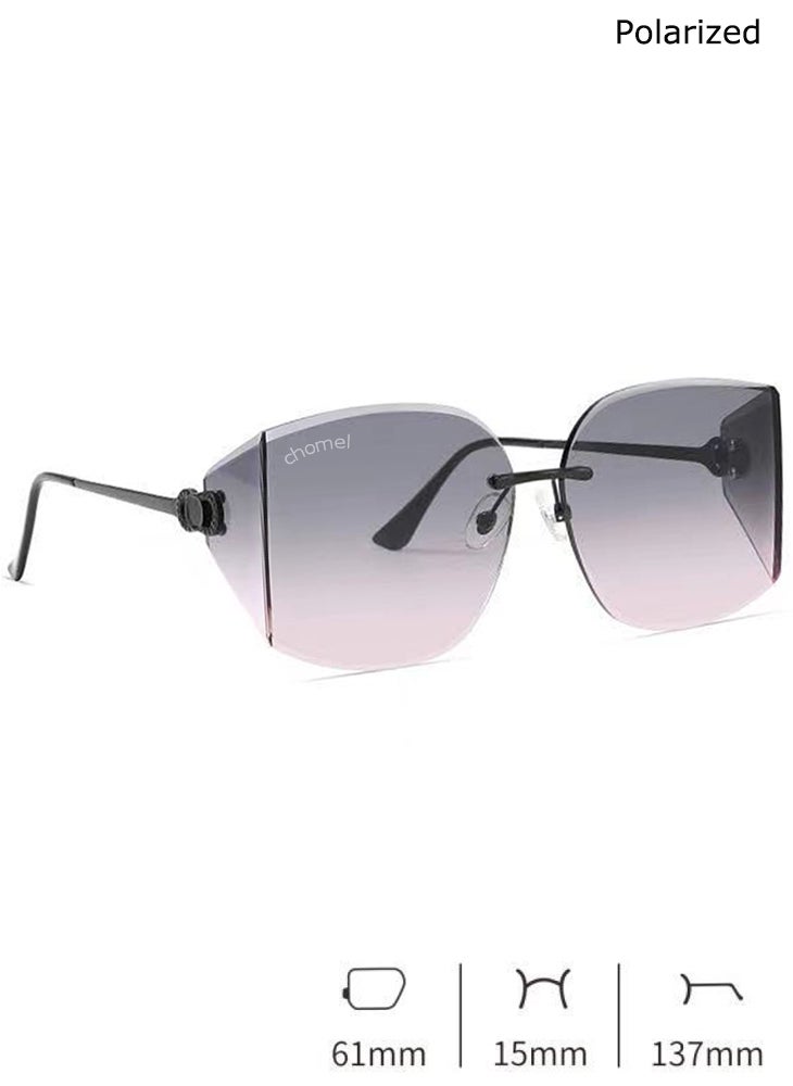 تشوميل نظارات شمسية نسائية أنيقة عالية الدقة بعدسات من النايلون مضادة للأشعة فوق البنفسجية والضوء الأزرق - Image 4