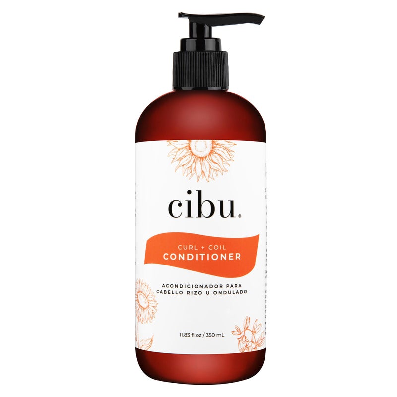 CIBU Curl + Coil Conditioner Cleanses, Hydrates, Revitalizes, Detangles & Preserves Natural Curl + Coil for Frizz-Free Smooth Manageable Hair (Conditioner, 350ml) - Image 1
