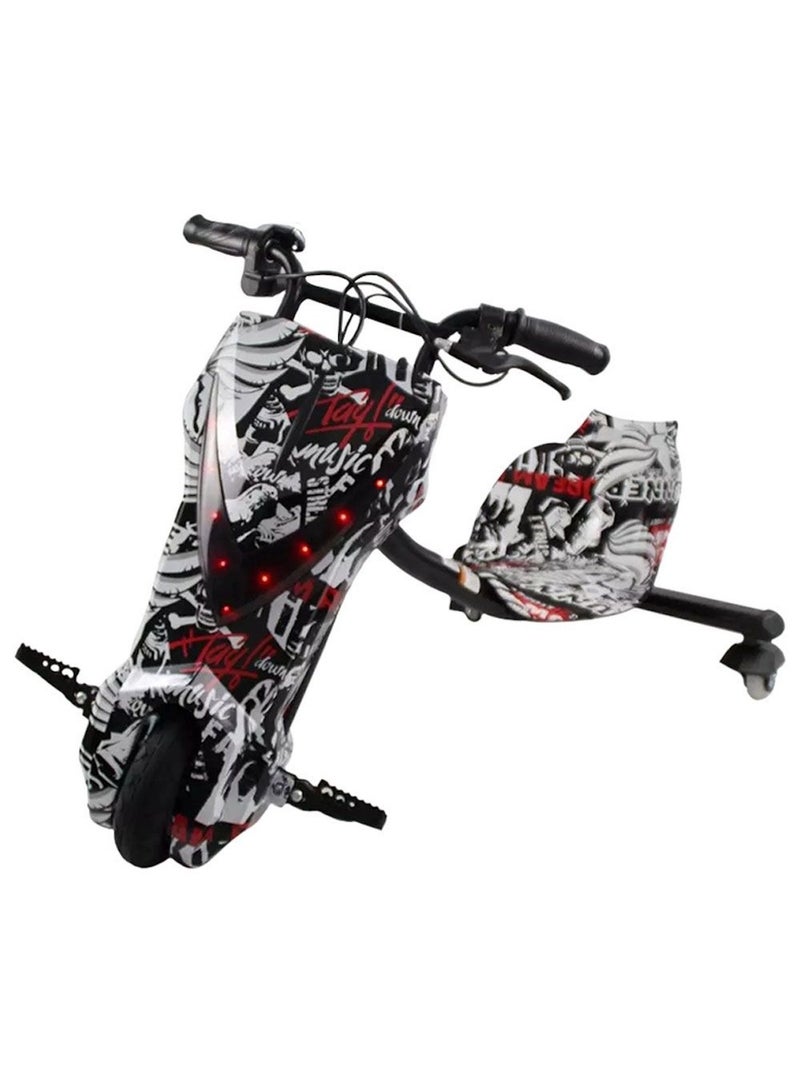 Winner Sky 3-Wheel 36V Electric Drifting Scooter with 360° Rotation, LED Lights, and Adjustable Frame – Multicolour - Image 1