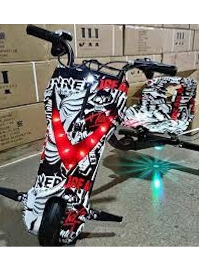 Winner Sky 3-Wheel 36V Electric Drifting Scooter with 360° Rotation, LED Lights, and Adjustable Frame – Multicolour - Image 3
