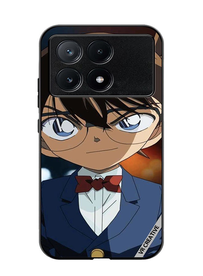 VR CREATIVE Protective Case Cover For Xiaomi Poco X6 Pro Detective Conan Character Design Multicolour - Image 1
