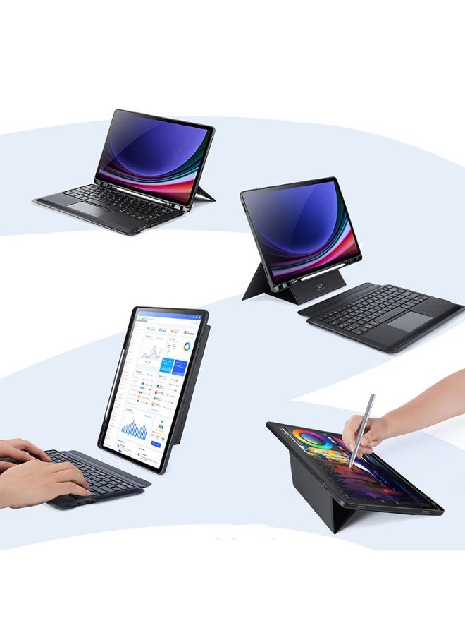 Trackpad Keyboard Compatible with Samsung Galaxy Tab S10 Ultra 14.6 inch (2024) Detachable Magic Keyboard Case With Pencil Holder For Tab S10 Ultra - Image 2