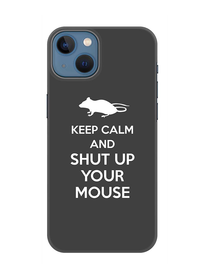 Stylizedd Case for iPhone 15 Slim Snap Classic Series Mobile Cover Hard PC Shield Matte Finish Phone CasePrint - Shut Up Your Mouse - Image 1