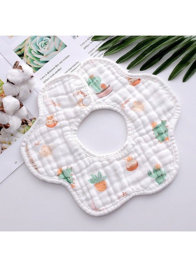 Doctor Ma Maboshi Drool Bib, Baby Bib, Gauze Newborn Supplies, Drool Cover, 360-degree Rotatable, 3 Pieces - Image 5