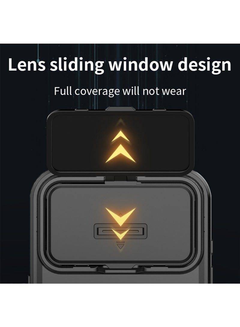 X-level iPhone 17 Pro Case Cover with Slide Camera Cover & Ring Holder, Kickstand Shell Back Cover Scratch-Resistant Shock-Absorbing Protector Accessories Kickstand Stand Magnetic Car Ring Holder - Image 5