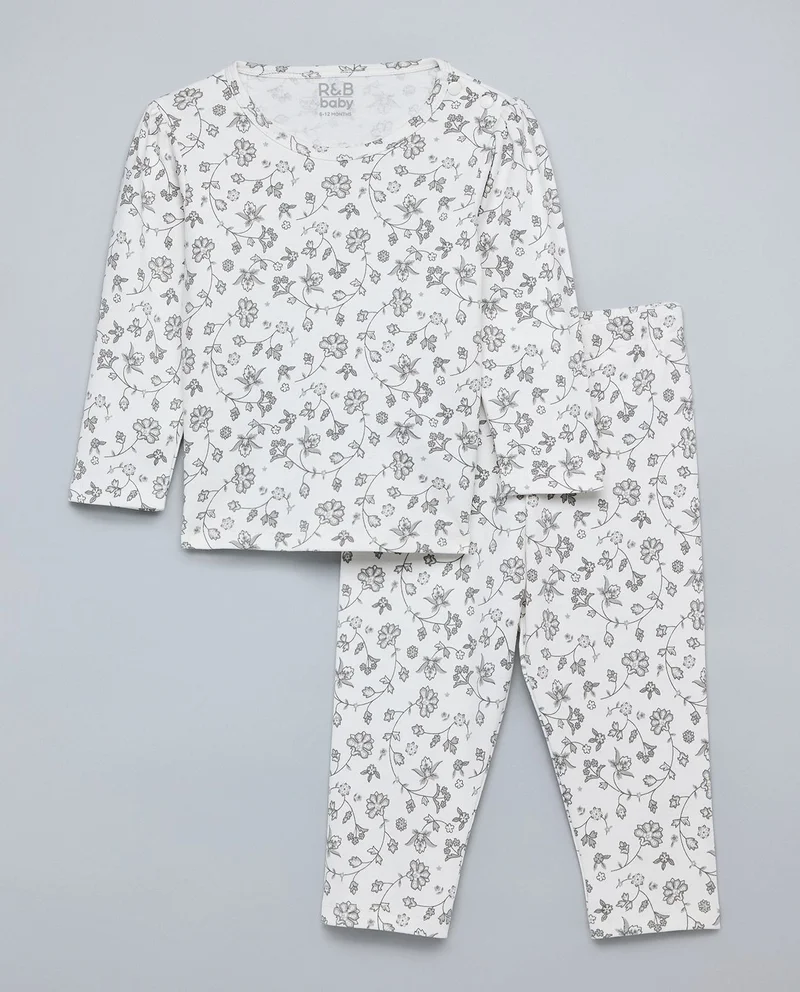 R&B Printed Top and Pant Set