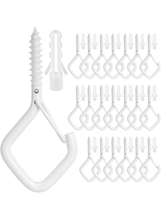 PROMASS promass Ceiling Hooks for Hanging Plants Hooks for Hanging Hanger Hooks for Outdoor String Lights Siding Hooks plant hooks Screw Hooks for Hanging Lights Outdoor Metal Hooks  - Image 1
