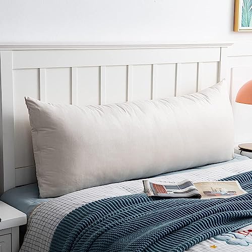 CottonFry Ultra Soft Velvet Body Solid Pillow Cover/Case Pillowcase with Hidden Zipper, Zippered Body Pillow Case (Cream, 20x54), 250 TC , 1 piece - Image 5