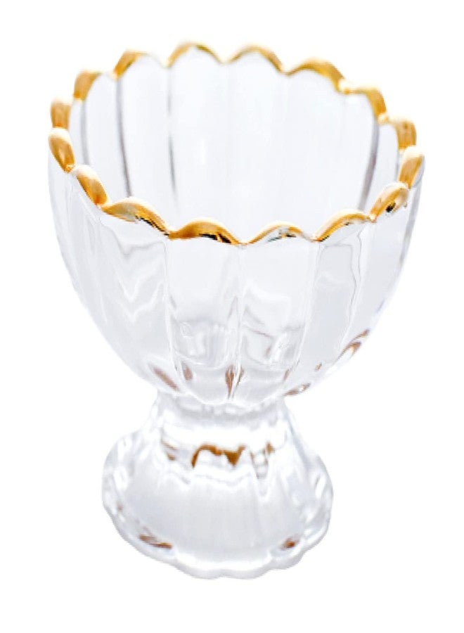 OFFSCH Elegant Gold Painted Glass Dessert Cup for Ice Cream Pudding and Sundae - Image 5