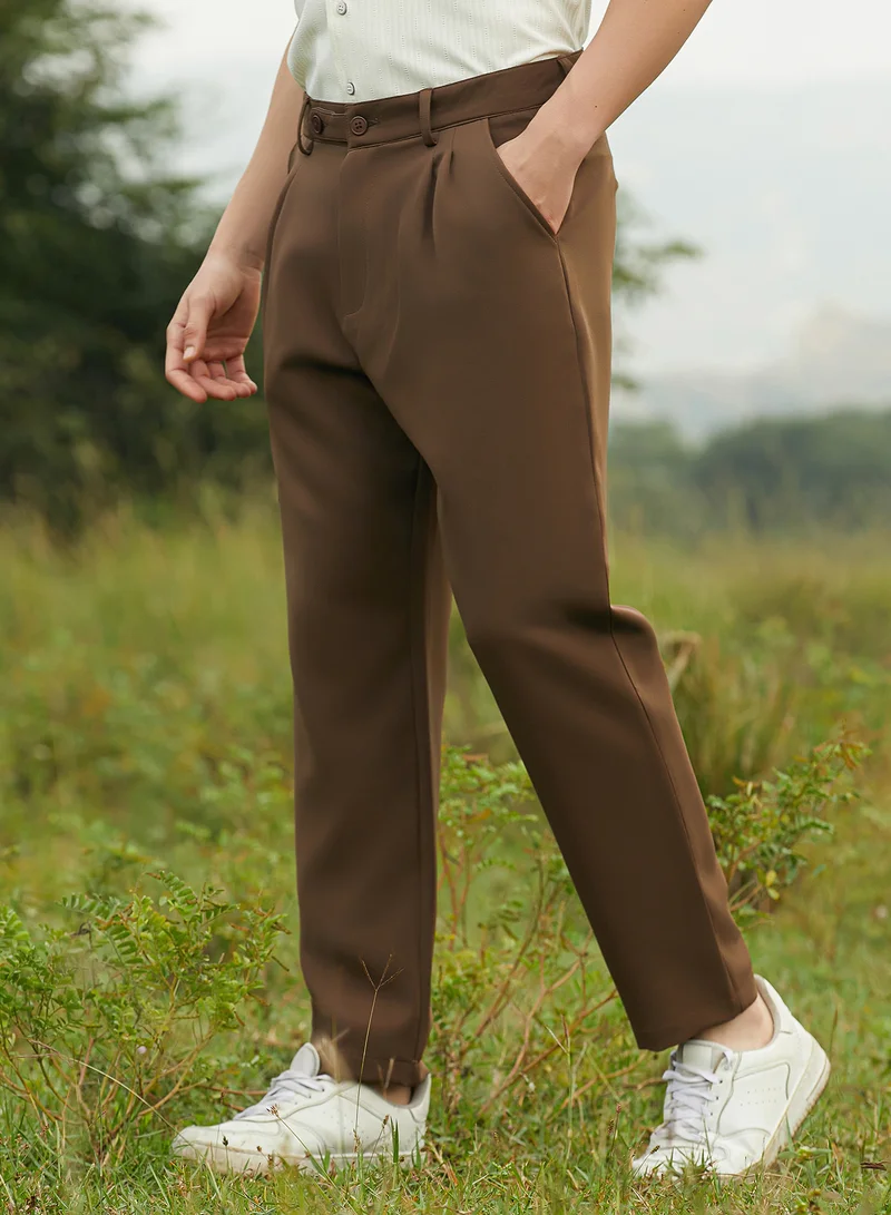 CAHOOT  Lightweight - Pleated Suede Trousers for Men | Best Price UAE