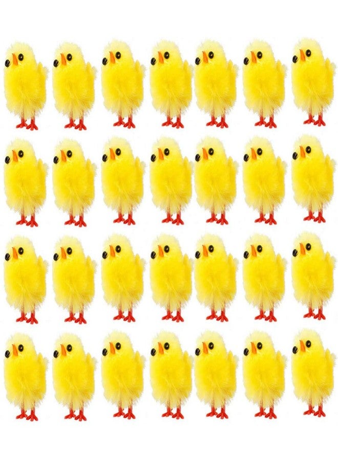 IMIKEYA Easter Fur Chicks：60 Pcs Easter Chicks Soft Plush Stuffed Animal Miniature for Party Favors DIY Egg Decorations Kids - Image 1