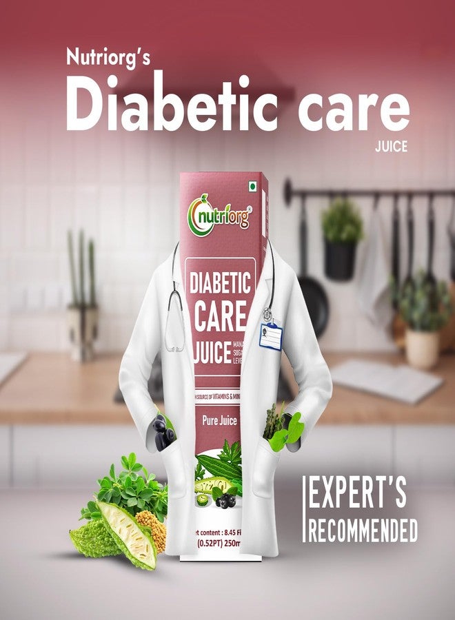 Nutriorg Diabetic Care Juice 250 ML, Controls Blood Sugar Level, Diabetes Care Juice, 100% Natural & Organic Detox Juice, No Added Sugar - Image 2