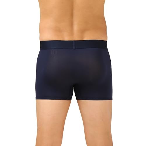 Van Heusen Men Breathable AIR Series Active Trunks - Polyamide Elastane - Swift Dry, High Stretch Mesh_40047_Dark Navy01_S Dark Navy - Image 2