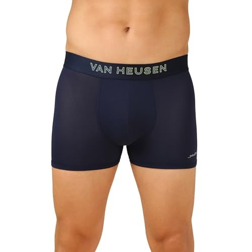 Van Heusen Men Breathable AIR Series Active Trunks - Polyamide Elastane - Swift Dry, High Stretch Mesh_40047_Dark Navy01_S Dark Navy - Image 1