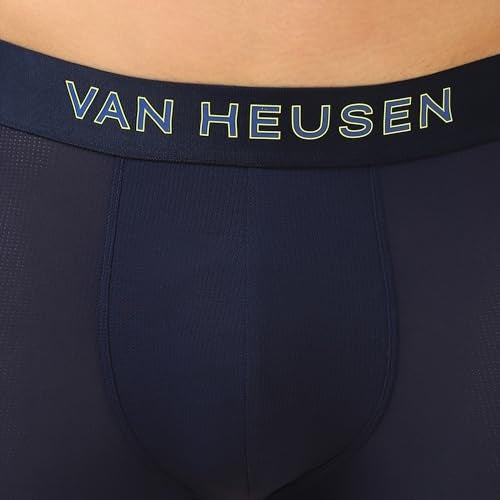 Van Heusen Men Breathable AIR Series Active Trunks - Polyamide Elastane - Swift Dry, High Stretch Mesh_40047_Dark Navy01_S Dark Navy - Image 5