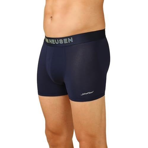 Van Heusen Men Breathable AIR Series Active Trunks - Polyamide Elastane - Swift Dry, High Stretch Mesh_40047_Dark Navy01_S Dark Navy - Image 3
