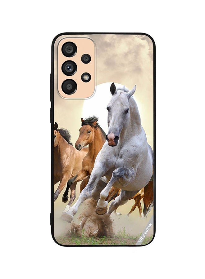 VR CREATIVE Protective Case Cover For Samsung Galaxy A53 5G Running Horses Design Multicolour - Image 1