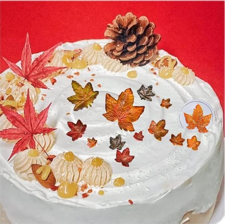 SUNKOOL Leaf Mold Silicone Leaves Fondant Molds,Tree Leaves Mold for Cake Decoration,Maple Leaf Candy Molds,Cupcake Topper,Polymer Clay,Crafting,Chocolate,Resin - Image 4