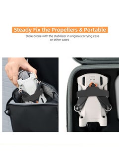 KASTWAVE Propeller Holder for DJI Mini 3 Pro, Propellers Strap Props Blades Fixator for DJI Mavic Mini 3 Pro Accessories (Black)  - Image 2