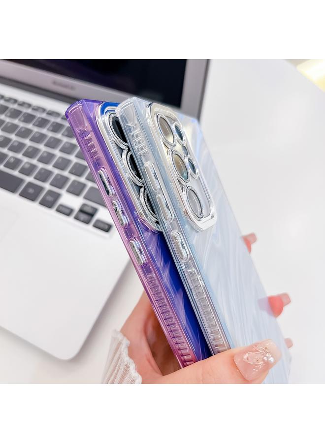 S-TOP Case For Samsung Galaxy S24 Ultra 5G Plating Glitter Texture TPU Phone Case with Lens Film - Image 4