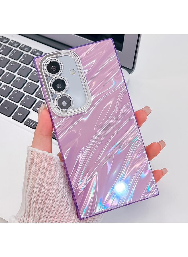 S-TOP Case For Samsung Galaxy S24 Ultra 5G Plating Glitter Texture TPU Phone Case with Lens Film - Image 1