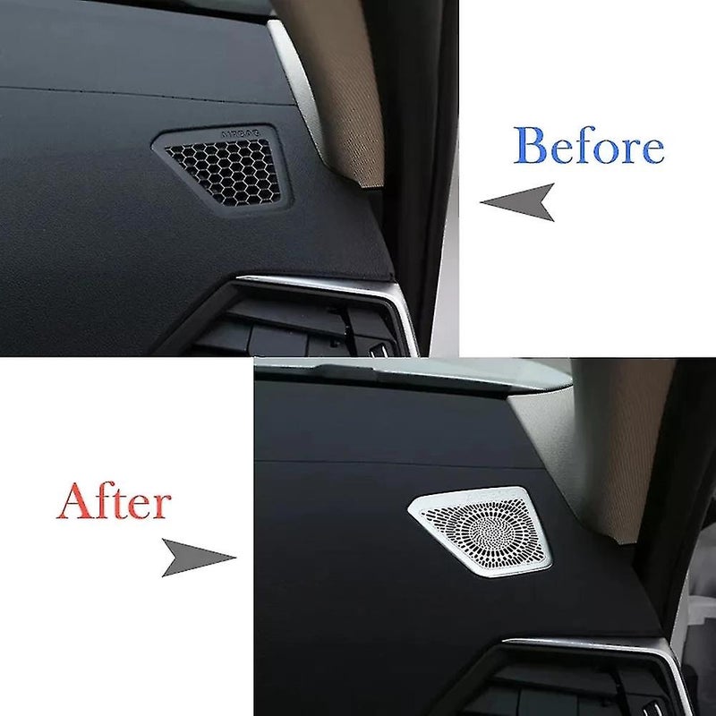 Car Air Outlet Frame Trim Cover: Aluminum Alloy Silver 1 Pair - Easy Installation With Double-Sided Glue for BMW 3 Series G20 G21 G28 2019-2021 - Image 3