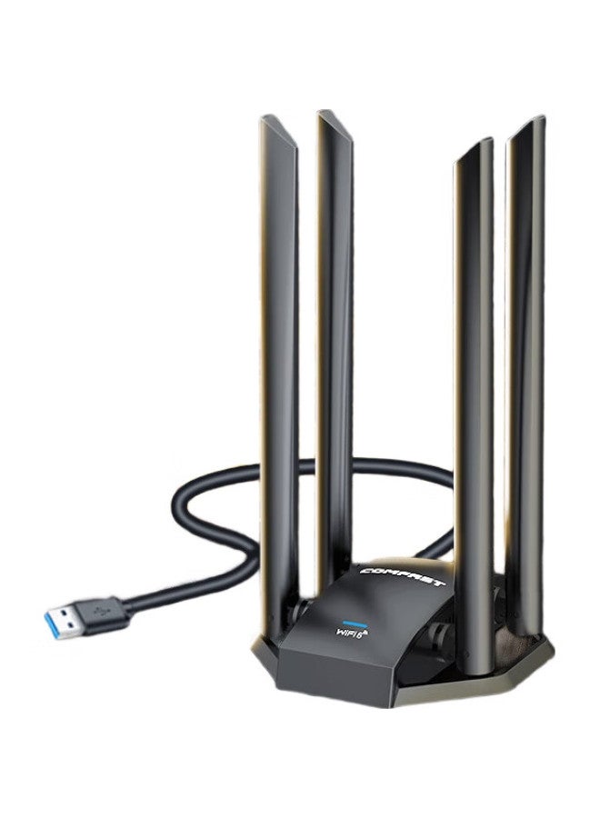 Comfast Cf-975Ax Driver-Free Gigabit Dual-Band 5G Wireless Network Adapter For Desktop And Laptop Computers, External Usb Interface, Wireless Wifi 6 Receiver Ax5400 - Image 1