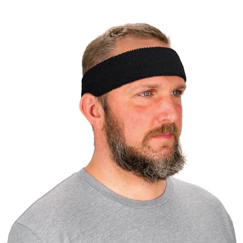 Ergodyne Chill-Its 6550 Sweatband, Sweat Wicking Headband, Black, 1 Count (Pack of 1) - Image 5