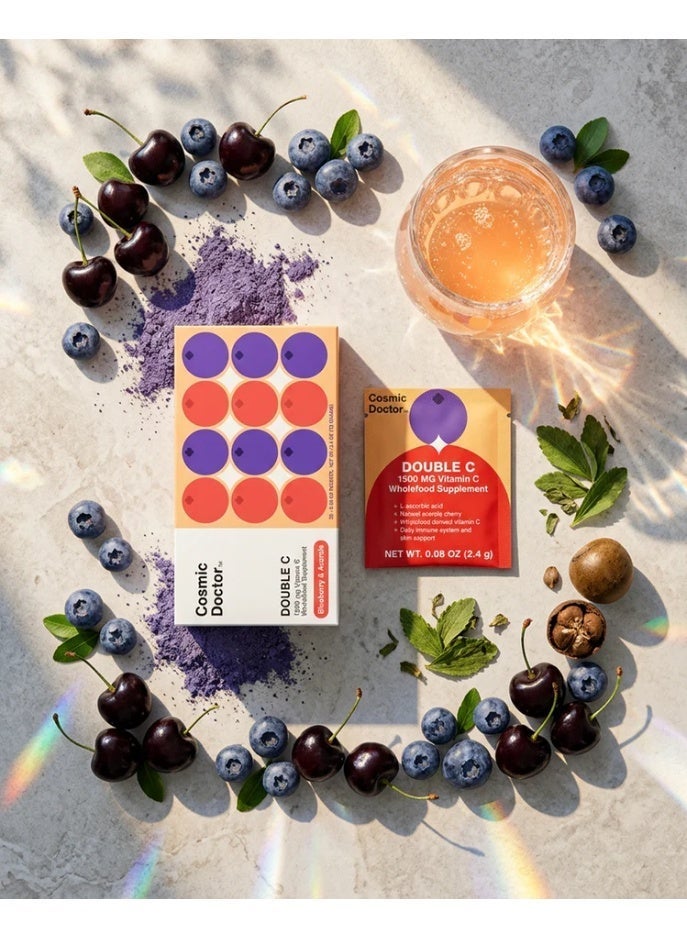Cosmic Doctor Double C | 30 sachets | Food-first natural Vitamin C - Image 3