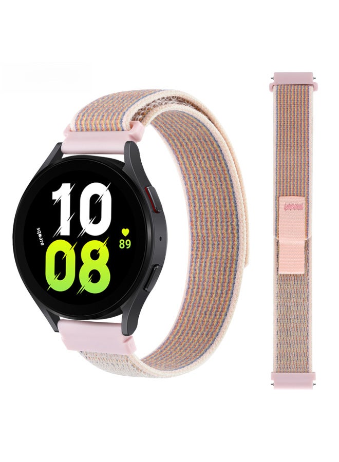 For Samsung Watch4/5/6 Strap Huawei Gt2/3 Strap 20mm/mm22 Wild Diameter Nylon Loop Strap-Color:1# Silty Sand-Specifications:22mm  - Image 1