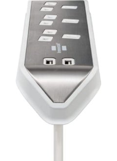 Brennenstuhl BRENNENSTUHL 3-way BS Corner Extension Socket ESTILO with 2-way USB-A sockets, Stainless Steel Surface and 2 mtr cable  - Image 4