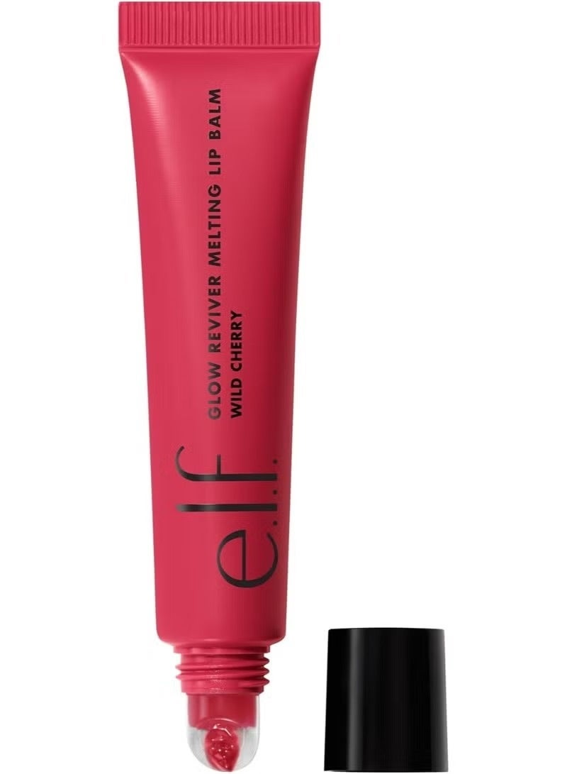 elf Glow Reviver Melting Lip Balm, Hydrating Tinted Lip Balm For A Glossy Finish & Soft, Supple Lips,(Wild Cherry) - Image 1