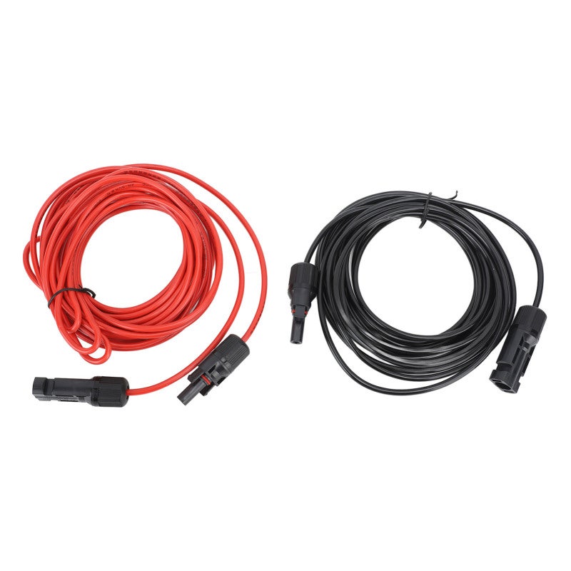 6m Solar Panel Cable Solar Extension Cable 2.5mm² 12AWG Photovoltaic Cable for Home Shop RV Red Black - Image 1