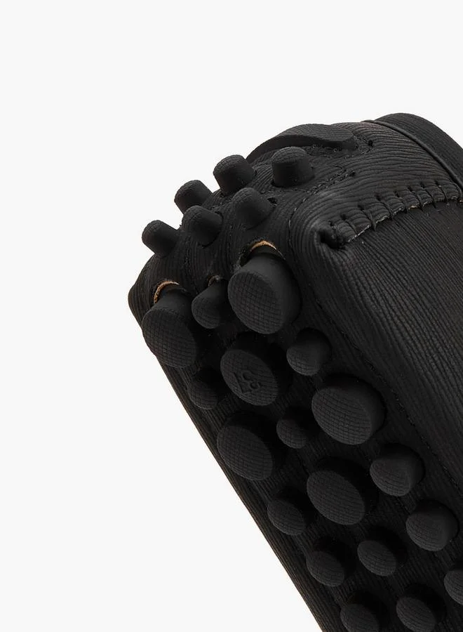 Renzo Ruganni BLACK Women Slip-On Moccasins for Women | Best Price UAE