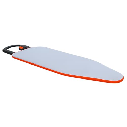 Mivu Comfy Press Aluminized Ironing Board Cover | Heat Reflective & Scorch Resistant | Suitable for 110 x 38 cm Boards | With Thick Foam Padding & Elastic Edges | (Silver & Orange) | Cover Only - Image 1