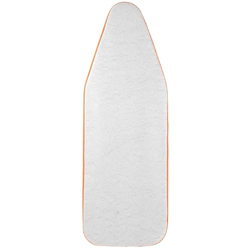 Mivu Comfy Press Aluminized Ironing Board Cover | Heat Reflective & Scorch Resistant | Suitable for 110 x 38 cm Boards | With Thick Foam Padding & Elastic Edges | (Silver & Orange) | Cover Only - Image 4