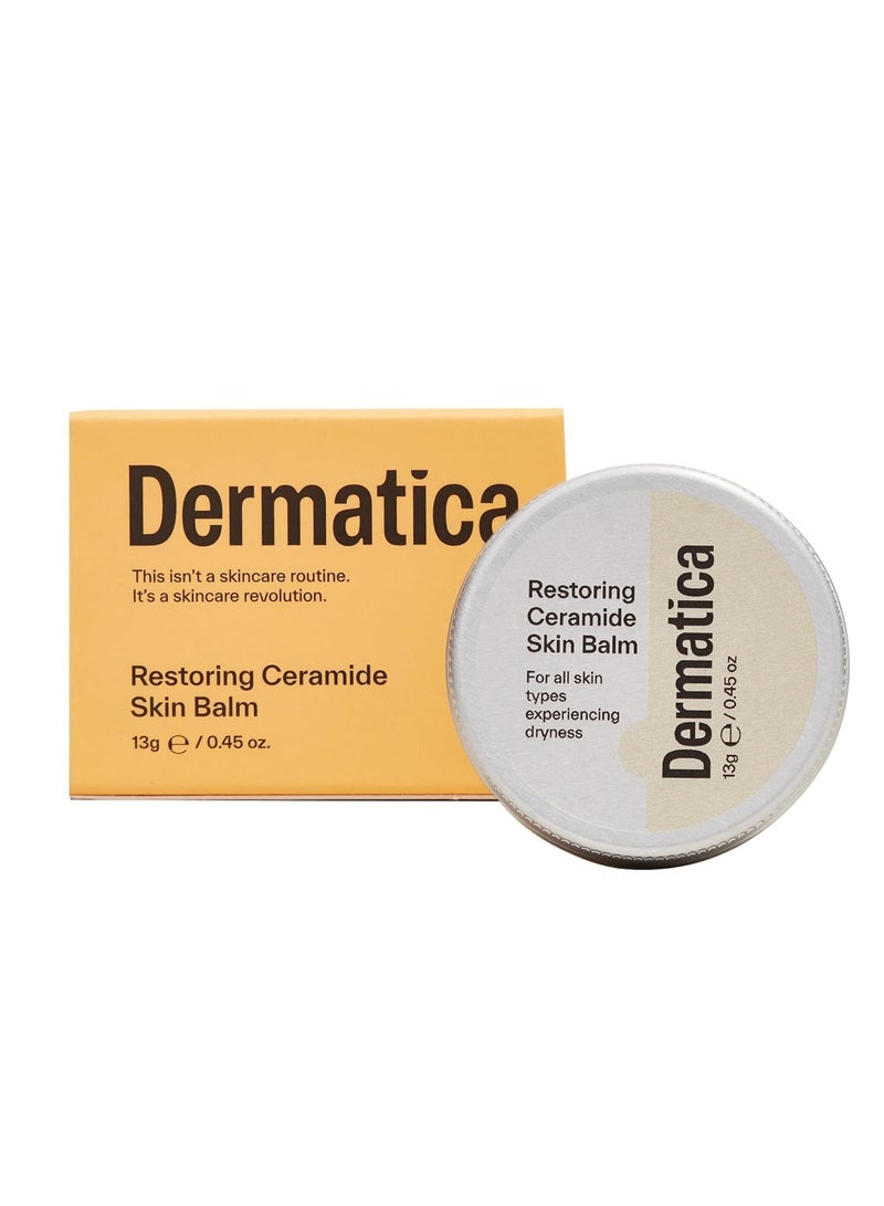 Dermatica Dermatica Restoring Ceramide Skin Balm | Moisturizes & Repairs Dry Patches I For all Skin Types | Rebalances & Hydrates Dry Skin or Lips | Minimises the Appearance of Pores (13g)  - Image 1