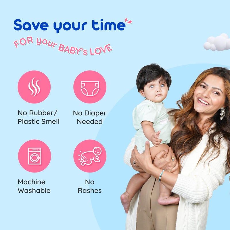 Bumtum Baby Dry Sheet Waterproof Soft Fleece Baby Bed Protector | Anti - Bacterial & Odour Free | Extra Absorbant, Reuseable & Washable (Lilac + Hot Pink Combo, Small Size, 50 * 70cm, Pack of 2) - Image 3