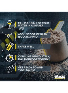 Basix Basix 100% Whey Protein Isolate X-Pro 2.27kg Vanilla Whip Flavor 76 Serving  - Image 2