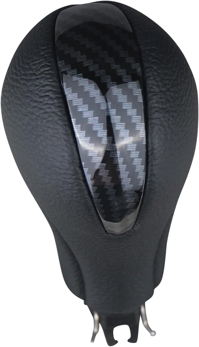 APPERFiT Gear Shift Knob for Automatic Transmission Gear Shifter 34910-JK03A 34910-1LA6C Compatible with Infiniti EX35 FX35 FX50 G25 G35 G37 Q60 QX50 QX56 QX70 Black & Carbon Fiber - Image 3