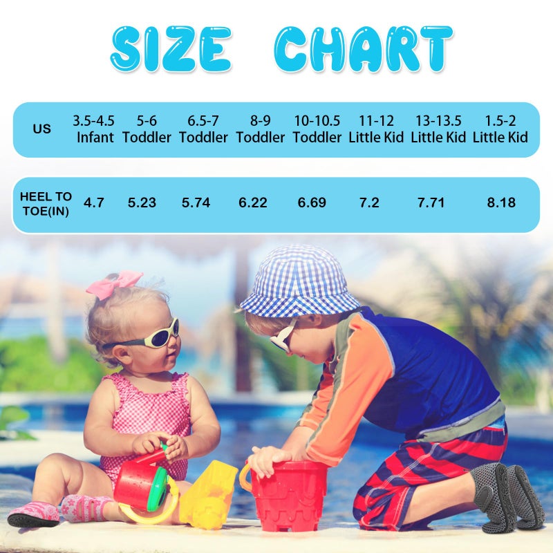 BARERUN Toddler Water Shoes Kids Boys Girls Quick Dry Barefoot Aqua Shoes Swim Pool Beach Shoes Non Slip Breathable Sandals Lightweight Summer House Slippers WhiteHole 6.5-7 - Image 2