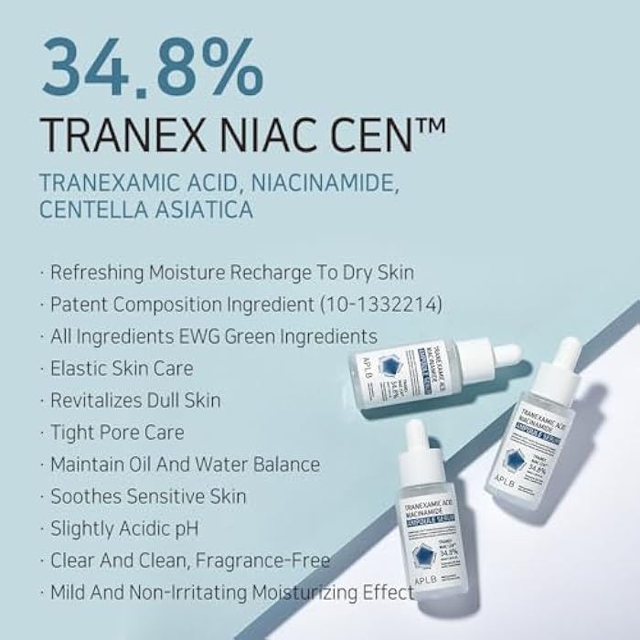 APLB Tranexamic Acid Niacinamide Ampoule Serum | TRANEX NIAC CEN™ 34.8% 1.35 FL.OZ/Korean Skincare, Blemish care, Dark spot, Helps with skin discoloration - Image 3
